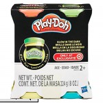 Play-Doh Glow in The Dark Modeling Compound Red Green Yellow and Blue 4 Pack 8 oz Total  B013WYXWUU